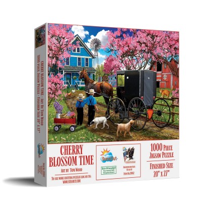 SunsOut 1000 - Tom Wood, Cherry Blossom Time