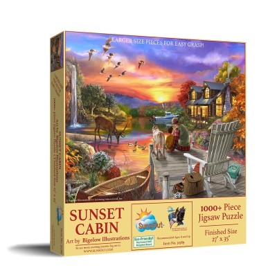 SunsOut 1000 - Sunset Cabin