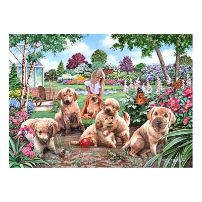 House of Puzzles  500 XXL Pieces - Mucky Pups