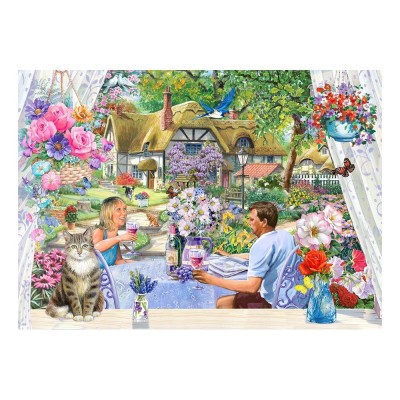 House of Puzzles  500 XXL Pieces - Enjoying the Garden