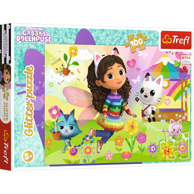 Trefl 100 Glitter - Brokatowa Gabby, Gabby's Dollhouse