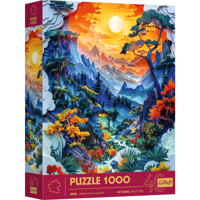 Trefl 1000 - 40-lecie Trefl - Paper Art: Dolina