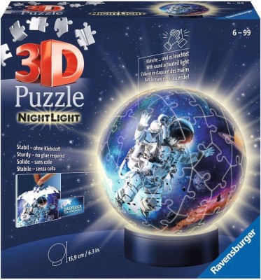 Ravensburger 3D 74 Puzzle - Świecąca Kula: Astronauta