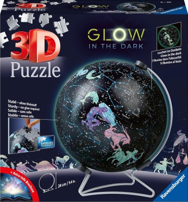 Ravensburger 3D 540 Puzzle - Starglobe Glow-In-The-Dark (Globus konstelacje)