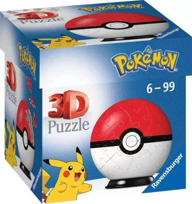 Ravensburger 3D 56 Puzzleball Pokemon czerwona
