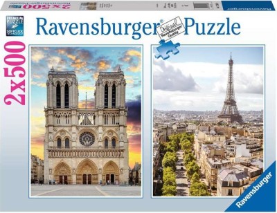 Ravensburger  2x500 - En visite a Paris