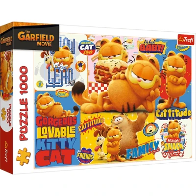 Trefl 1000 - Garfield, Przygody Garfielda