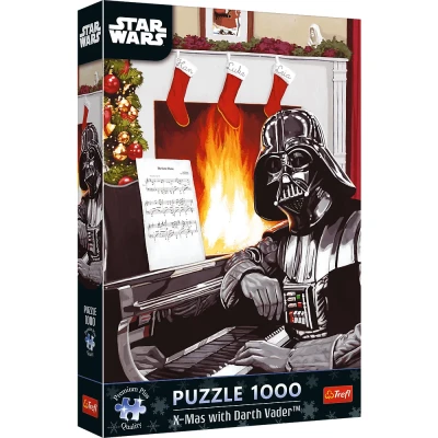 Trefl 1000 XMAS - Premium Plus - Star Wars, Święta z Darth Vader