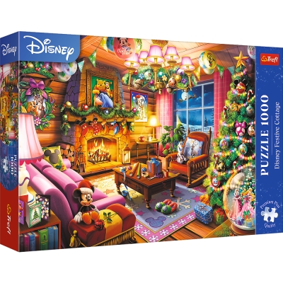 Trefl 1000 Premium Plus - Świąteczna chatka Disney