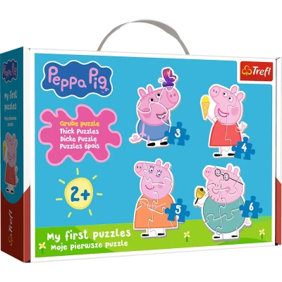 Trefl Baby Classic - Peppa Pig, Mała świnka wśród przyjaciół