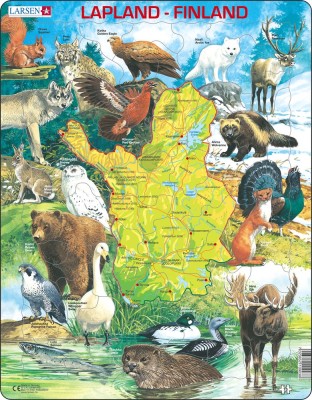 Larsen 75 - Finlandia - Mapa ze zwierzętami