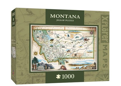 Master Pieces 1000 - Xplorer Maps - Montana
