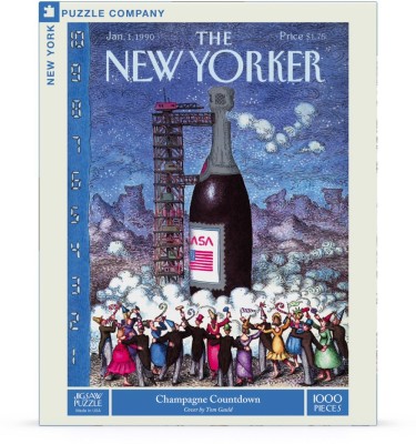 New York Puzzle Company 1000 - The New Yorker - Champagne Countdown