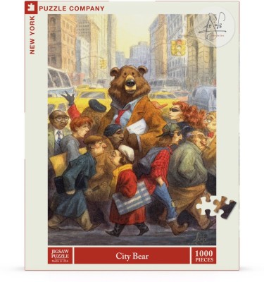 New York Puzzle Company 1000 - Peter de Seve, City Bear