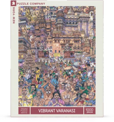 New York Puzzle Company 1000 - Max Tilse, Vibrant Varanasi