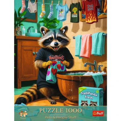 Trefl 1000 - Premium Plus, Pets & People Stuff (Dzień Prania Szopa)