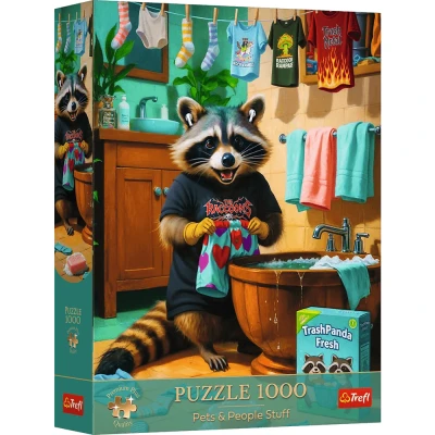 Trefl 1000 - Premium Plus, Pets & People Stuff (Dzień Prania Szopa)