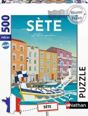 Nathan 500 - Collection French Regions - Poster Of Sete - Louis L'Affiche