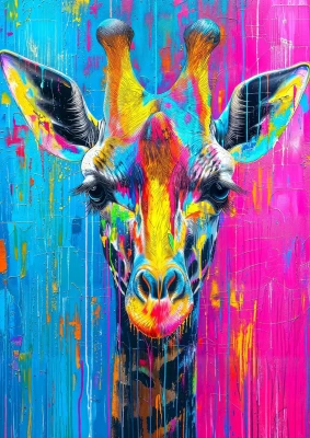 Enjoy Puzzle 1000 - Painted Giraffe