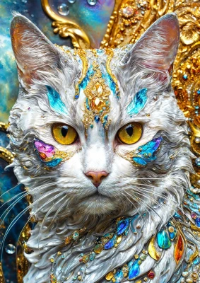Enjoy Puzzle 1000 - Jeweled Cat
