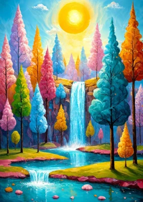 Enjoy Puzzle 1000 - Forest Cascade