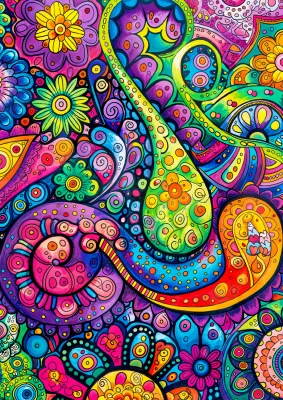 Enjoy Puzzle 1000 - Joyful Swirls