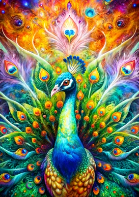 Enjoy Puzzle 1000 - Peacock Majesty
