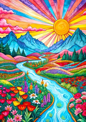 Enjoy Puzzle 1000 - Colorful Highlands