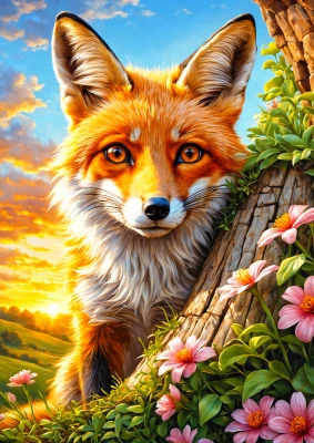 Enjoy Puzzle 1000 - Curious Fox
