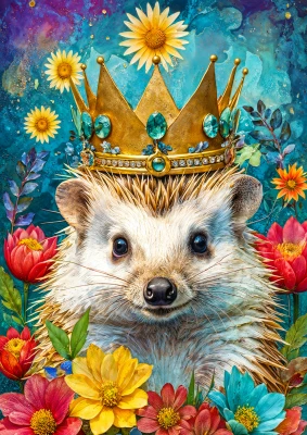 Enjoy Puzzle 1000 - Crowned Hedgehog