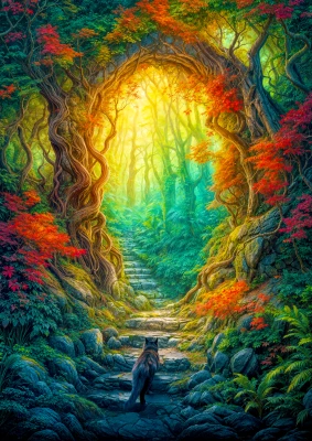 Enjoy Puzzle 1000 - Forest Gateway