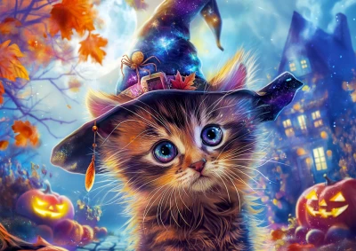 Enjoy Puzzle 1000 - Little Witch Cat