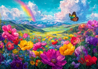 Enjoy Puzzle 1000 - Rainbow Meadow