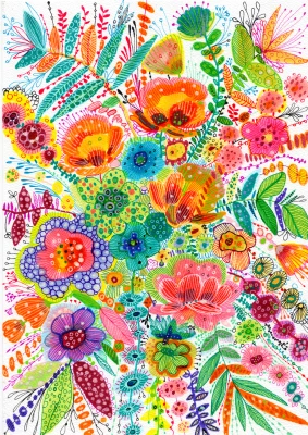 Enjoy Puzzle 1000 - Bright Blossoms