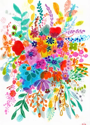 Enjoy Puzzle 1000 - Bouquet Splash