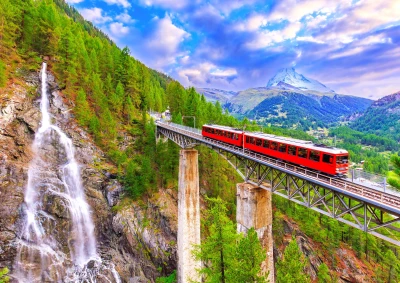 Enjoy Puzzle 1000 - Gornergrat Train, Zermatt
