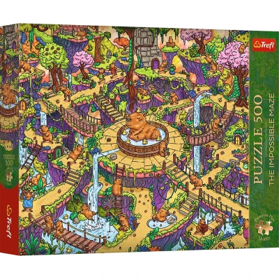 Trefl 500 Premium Plus - The Impossible Maze, Zabawne kapibary