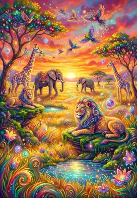 Alipson 1000 - Animals of the Savannah