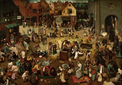Grafika 1000 - Pieter Brueghel - The Fight Between Carnival and Lent, 1559