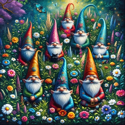 Alipson 1024 - Garden Gnomes in Spring