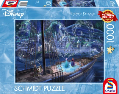 Schmidt 1000 - Thomas Kinkade, Disney Dreams Collection - Frozen Love and Magic