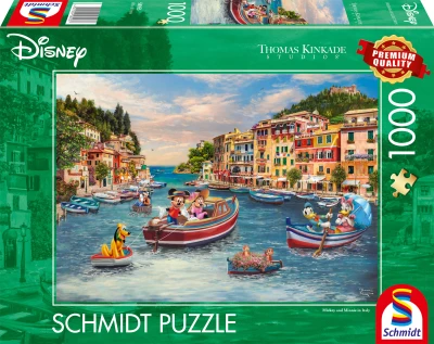 Schmidt 1000 - Thomas Kinkade, Disney Dreams Collection - Mickey and Minnie in Italy