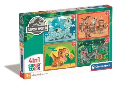 Clementoni 4w1 (12-16-20-24) - Jurassic World