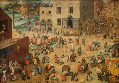 Grafika 1500 - Pieter Brueghel - Children's Games, 1560