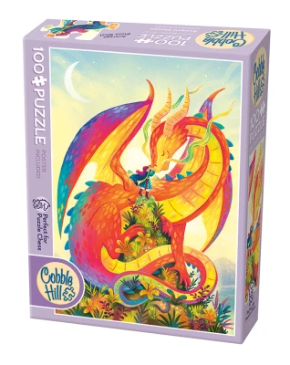 Cobble Hill 100 XXL - Puzzle Chess, Rainbow Dragon