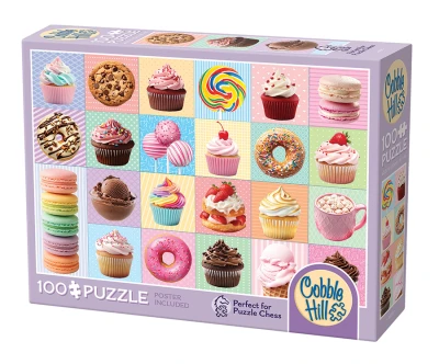Cobble Hill 100 XXL - Puzzle Chess, Yum Yums