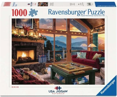 Ravensburger 1000 - USA Jigsaw Nationals 26': Mountainside Puzzling
