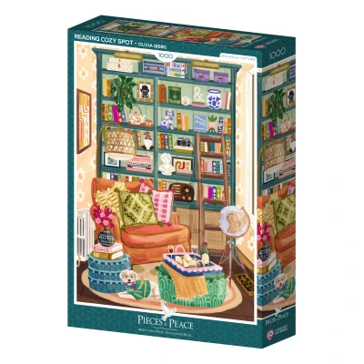 Pieces & Peace 1000 - Olivia Gibbs | Jennifer Nelson Artists, Reading Cozy Spot