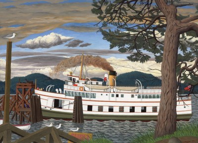 Cobble Hill 1000 - EJ Hughes - The Car Ferry at Sidney BC