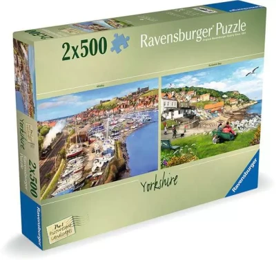 Ravensburger 2x500 - Picturesque Landscapes No.1 Yorkshire - Whitby & Runswick Bay